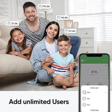 arboleaf Bathroom Scale for Body Weight, Digital Weighing Scales for Body Fat, BMI, Body Composition Monitors with 14 Measurements, 396lb, Black