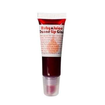 LIVING LIBATIONS - Organic Ruby Juice Ozonated Lip Gloss | Natural, Wildcrafted Clean Beauty (.34 fl oz | 10 ml)
