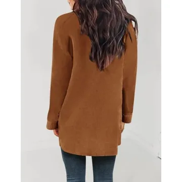 ZESICA Women's Leopard Print Cardigan - Cozy & Trendy