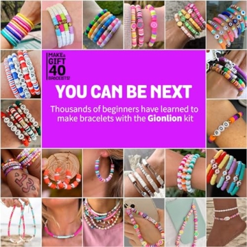 Gionlion Friendship Bracelet Kit - 5200 Pcs Craft Fun