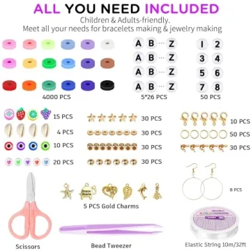 Gionlion Friendship Bracelet Kit - 5200 Pcs Craft Fun