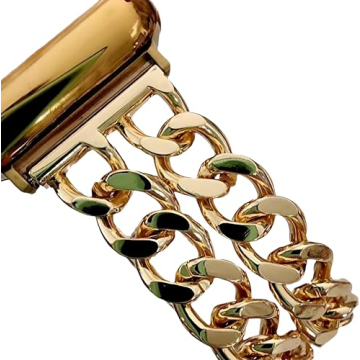 DSAAplus Gold Double Chain Apple Watch Band for All Series