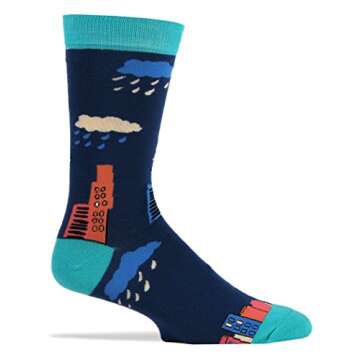 Mens Novelty Funny Crew Socks Seattle