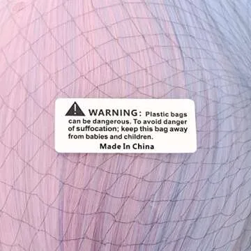 MapofBeauty Beautiful Long Wavy Harajuku Style Cosplay Wig (Light Blue/Light Purple/Pink)