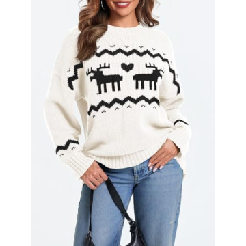 Saodimallsu Oversized Christmas Sweater for Women