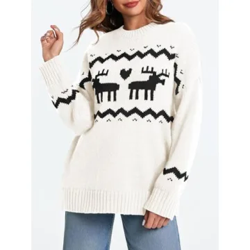 Saodimallsu Oversized Christmas Sweater for Women
