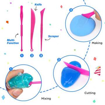 DIY Slime Kit-Ultimate Glow in The Dark Glitter Slime Making Kit- Slime Kit for 3 4 5 6 7 8 9 10 11 12 Year Old Girl and Boy Party Best Choice