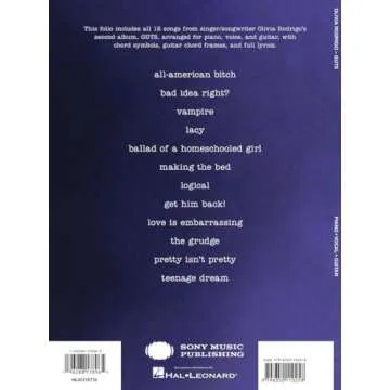 Olivia Rodrigo - Guts: Piano/Vocal/Guitar Songbook