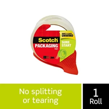 Scotch Sure Start Packing Tape Clear Quiet Unwind Easy Start