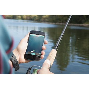 Reelsonar Portable Fish Finder Accurate Fish Depth Finder with Depth Range of 135 feet 10+ Hours Battery Life with iOS & Android App Wireless