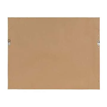 DesignOvation Beatrice Framed Magnetic Dry Erase Monthly Calendar, 23x29, Walnut Brown