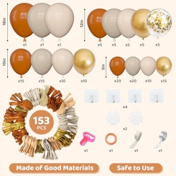 Amandir Balloon Garland Kit for Baby Shower and Parties