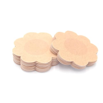 QueenVibes 40 Pieces Breast Covers - Disposable Nipple Covers for Women, Self-Adhesive Pasties