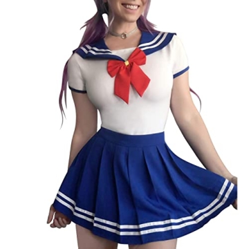 Littleforbig Magical Onesie Skirt Set - Adjustable Sailor Blue Cosplay