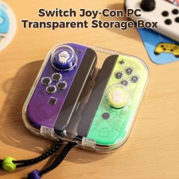 IINE Mini Storage Case for Joy-Con, Portable Dust-Proof Protective Box Compatible with Nintendo Swit...