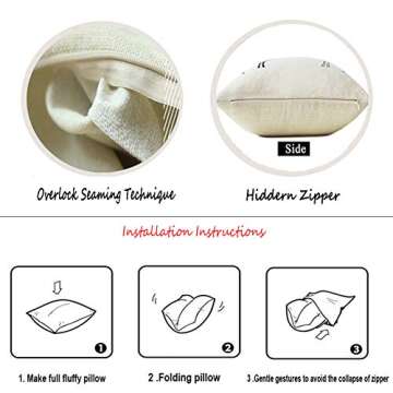 Asminifor Throw Pillow Covers Patriotic American Flag July 4th Decor Throw Pillow Covers Stars & Stripes Vintage USA Flag Cotton Linen Burlap Pillow Cases Cushion Covers Square 18 x 18 Inch (VL08)