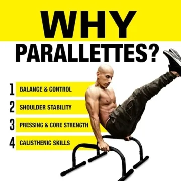 Lebert Fitness Parallettes Durable Bodyweight Training Bars