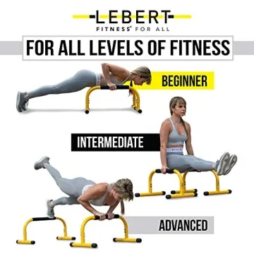 Lebert Fitness Parallettes Durable Bodyweight Training Bars
