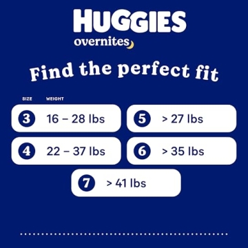 Huggies Overnites Size 4 Diapers for Overnight Dryness