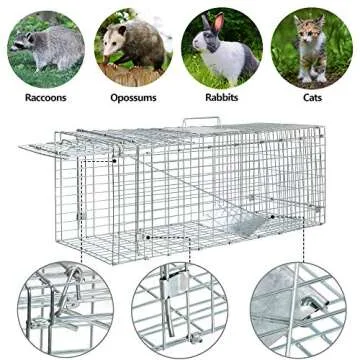 ANT MARCH Live Animal Cage Trap – Humane Cage Trap for Safe Animal Relocation