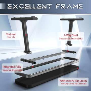 YAMO Flat Weight Bench 1455LB for Home Gym & Fitness