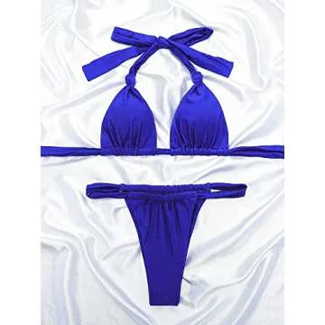 Stylish Women Thong Bikini Set for Pool & Beach Fun
