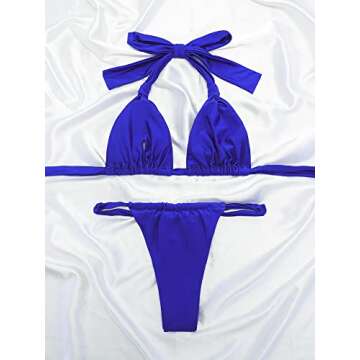 Stylish Women Thong Bikini Set for Pool & Beach Fun