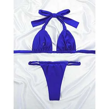 Stylish Women Thong Bikini Set for Pool & Beach Fun