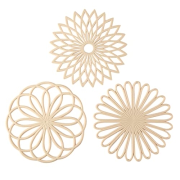 Stylish Set of 3 Non-Slip Silicone Trivet Mats - Hot Pot Holders & Decor
