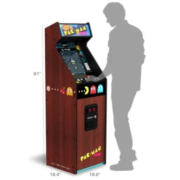Arcade1Up PAC-Man Plus Deluxe Arcade Machine 14 Classic Games