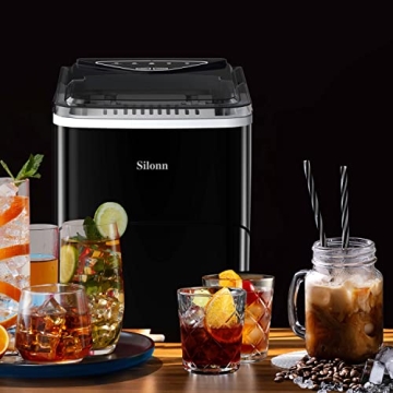 Silonn Ice Maker Countertop - Fast and Self-Cleaning