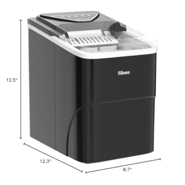 Silonn Ice Maker Countertop - Fast and Self-Cleaning