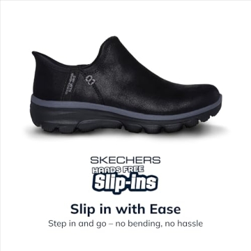 Skechers Women's Easy Going-Modern Hour Hands Free Slip-ins Ankle Boot in Black - Size 5