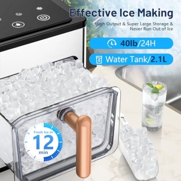 Nugget Ice Maker for Chewy Ice and Easy Use