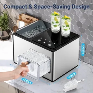 Nugget Ice Maker for Chewy Ice and Easy Use
