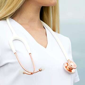 MDF Instruments RoseGold MD One Stainless Steel Stethoscope - Professional Quality
