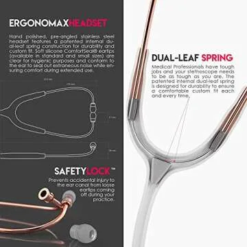 MDF Instruments RoseGold MD One Stethoscope - Durable & Stylish