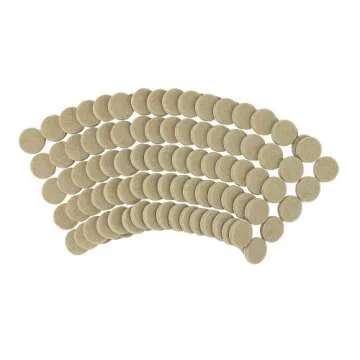 Smart Surface 1-Inch Round Oatmeal Furniture Felt Pads