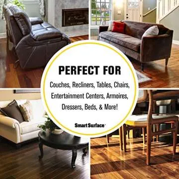 Smart Surface 1-Inch Round Oatmeal Furniture Felt Pads
