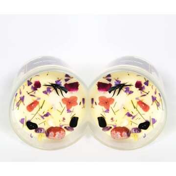 Manifestation Candle with Crystals|| Solar Plexus Chakra Candle || Intention Candle with Crystals to...