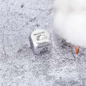 Valentines Day Gifts for Him Her Date Night Dice Couple Gifts Food Dice Decider Valentines Gifts for Women Men Girlfriend Boyfriend Friend Wife Husband Anniversary Wedding Birthday