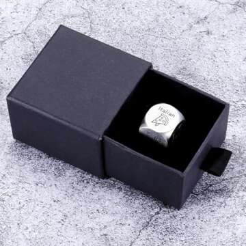Valentines Day Gifts for Him Her Date Night Dice Couple Gifts Food Dice Decider Valentines Gifts for Women Men Girlfriend Boyfriend Friend Wife Husband Anniversary Wedding Birthday