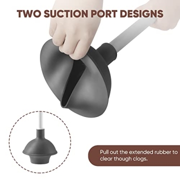 Eyliden 2 in 1 Toilet Brush and Plunger Set