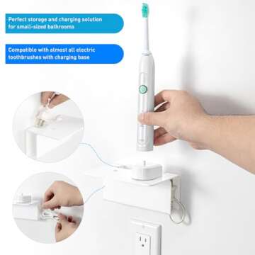 OAPRIRE Electric Toothbrush Holder: Space-Saving Acrylic Design