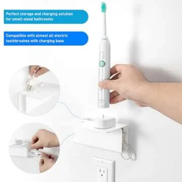 OAPRIRE Electric Toothbrush Holder: Space-Saving Acrylic Design