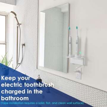 OAPRIRE Electric Toothbrush Holder: Space-Saving Acrylic Design