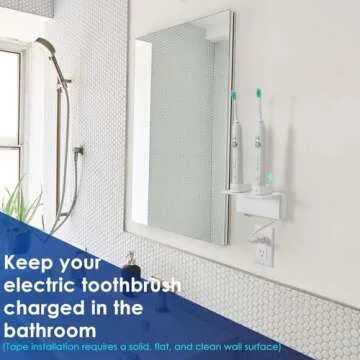 OAPRIRE Electric Toothbrush Holder: Space-Saving Acrylic Design
