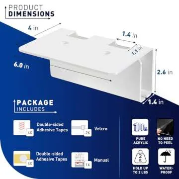 OAPRIRE Electric Toothbrush Holder: Space-Saving Acrylic Design