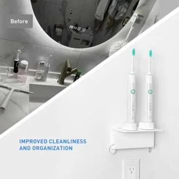 OAPRIRE Electric Toothbrush Holder: Space-Saving Acrylic Design