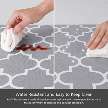 KMAT Kitchen Mats Set of 2, Anti-Fatigue and Non-Slip
